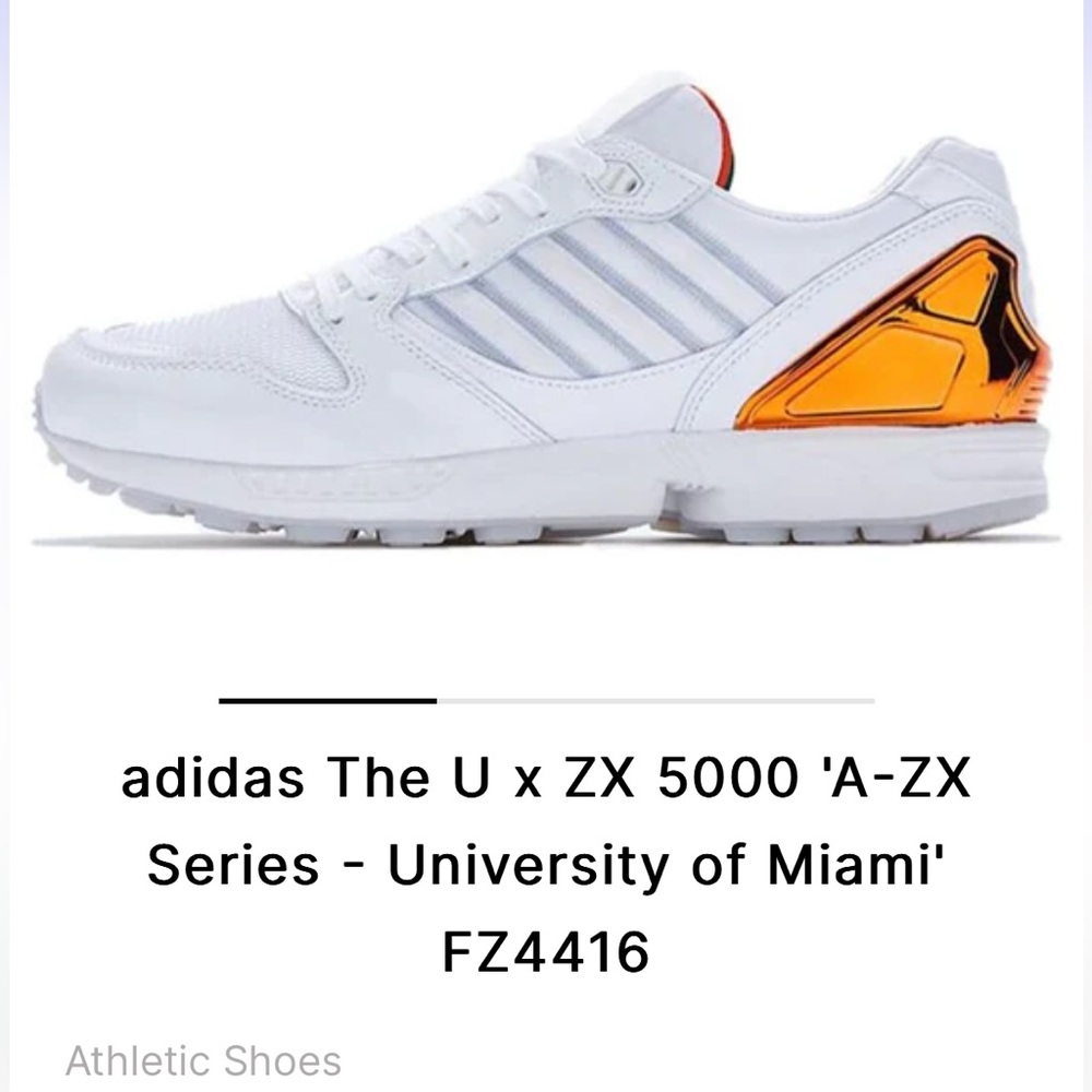 Unique adidas The U x ZX 5000 'A-ZX Series - University of Miami'